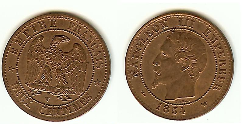 5 Centimes Napoléon III 1854W Lille virt. Unc